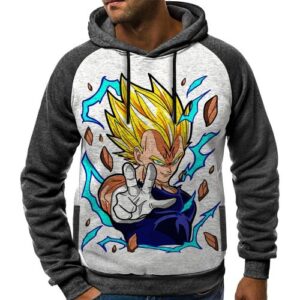 Hoodie Dragon Ball Manga Capuche Vegeta Majin Japan Sweatshirt Anime Capuchon