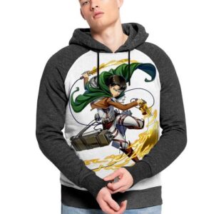 Hoodie Attack on Titan Manga Snigeki no Kyojin Capuche Livai Ackerman Sweatshirt Anime Capuchon