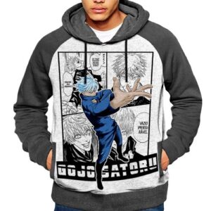 Hoodie Jujutsu Kaisen Manga Gojo Satotu Capuche Japan Sweatshirt Anime Capuchon tshirt