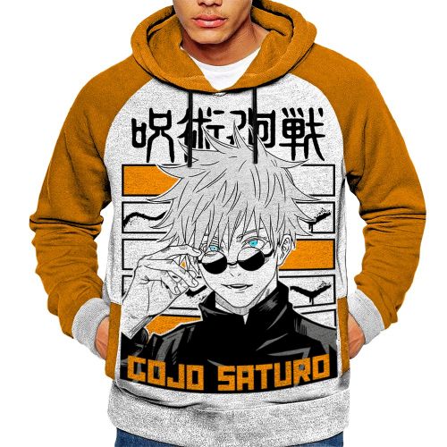 Anime Capuchon Tshirt Jujutsu Kaisen Hoodie Gojo Satoru Capuche Japan Sweatshirt