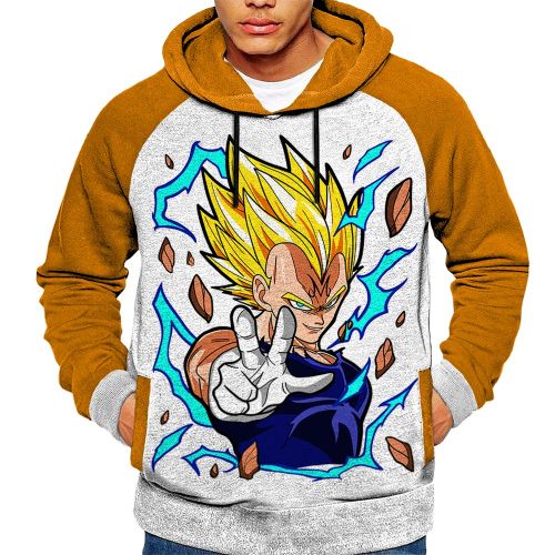 Anime Capuchon Hoodie Dragon Ball Manga Capuche Vegeta Majin Japan Sweatshirt