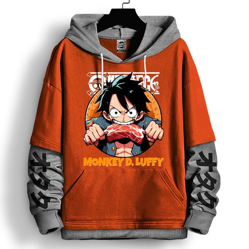 Capuchon Manga Anime Hoodie Sweatshirt Sport One Piece Sweat à capuche Luffy Oversize