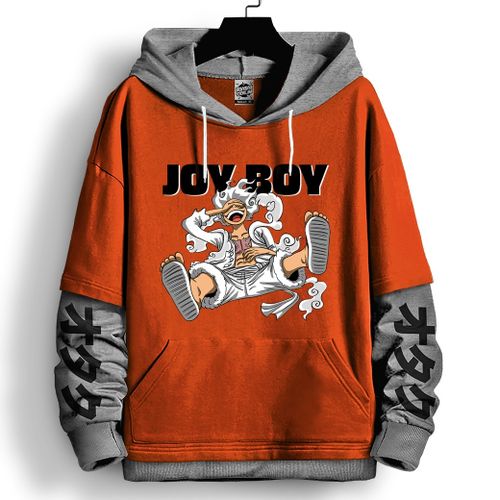 Capuchon Manga Luffy Joy Boy Oversize Anime Hoodie Sweatshirt Sport One Piece Sweat à capuche