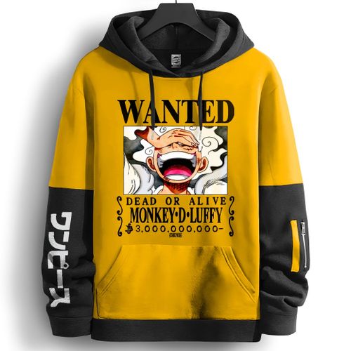 One Piece Capuchon Sweat à capuche Wanted Luffy Joy Boy Gear 5 Hoodie Mode Sweatshirt sport