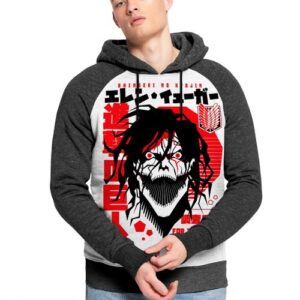 Snigeki no Kyojin Hoodie Attack on Titan Capuche Eren Yeager Sweatshirt Capuchon