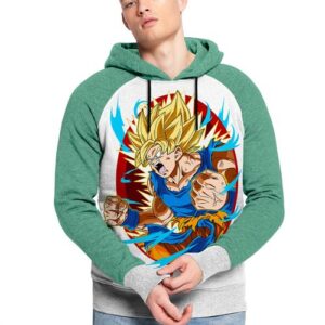 Capuchon Dragon Ball - Hoodie Goku Super Saiyan - Capuche Japan Sweatshirt Anime