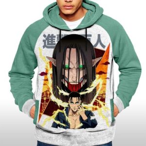 Sweatshirt Anime Capuchon Snigeki no Kyojin Hoodie Attack on Titan Capuche Eren Yeager