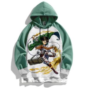 Sweatshirt Anime Mikasa Capuchon Snigeki no Kyojin Hoodie Attack on Titan Manga Capuche
