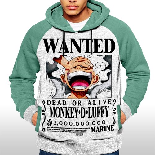 Sweatshirt Anime Capuchon Luffy Gear 5 Wanted - Capuche One Piece Japan Hoodie
