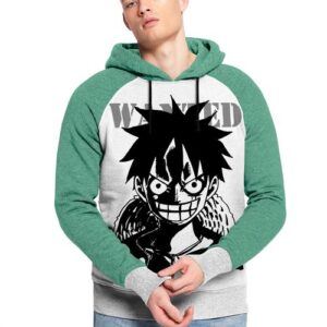 Capuchon Luffy Wanted Sweatshirt Anime - One Piece Capuche Japan Hoodie