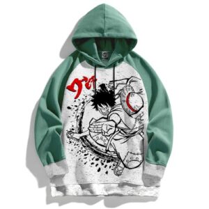 Capuchon Luffy Arc Wano One Piece - Japan Hoodie Capuche Sweatshirt Anime