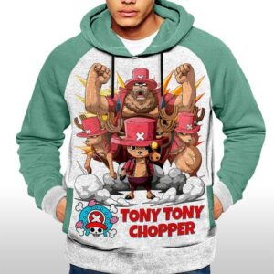 Capuchon Hoodie One Piece Manga -Tony Chopper Capuche Japan Sweatshirt Anime