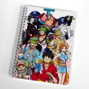 One Piece Arc Wano Carnet Spirale Métallique - NoteBook Cahier Cosplay Manga Anime Japan