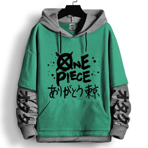 Hoodie Sweatshirt Anime Sweat à capuche One Piece Oversize Manga Capuchon Sport - L