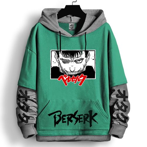 Sweatshirt Hoodie Berserk Anime Sweat à capuche Guts Oversize Manga Capuchon Sport