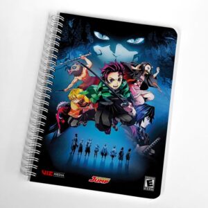 Tanjiro Nezuku Demon SLayer Carnet Spirale Métallique Kimetsu no Yaiba NoteBook Cahier Manga Anime