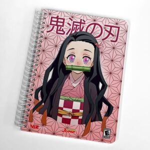 Nezuko - Demon SLayer Cahier Spirale Métallique Kimetsu no Yaiba - NoteBook Manga Anime Carnet