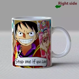 MUG Céramique Anime One Piece - Tasse Goblet Luffy - utilisation Chaud / Froid - Décoration Meuble Bureau Chambre