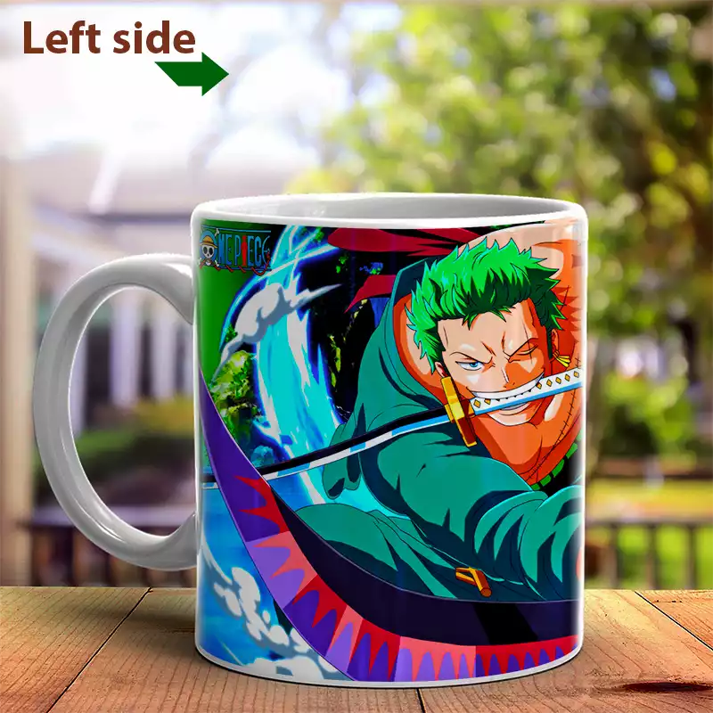 Mug Céramique Décoration Zoro Anime One Piece Tasse Goblet Utilisation Chaud / Froid – Image 2