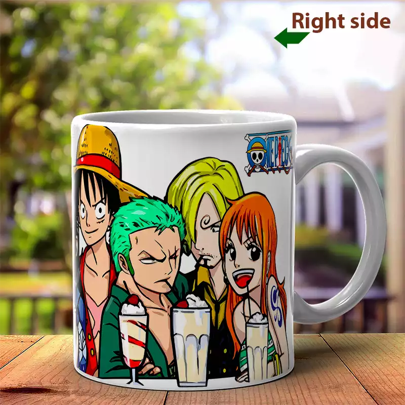 MUG Céramique Nakama Anime One Piece Tasse Goblet - Utilisation Chaud / Froid et Décoration