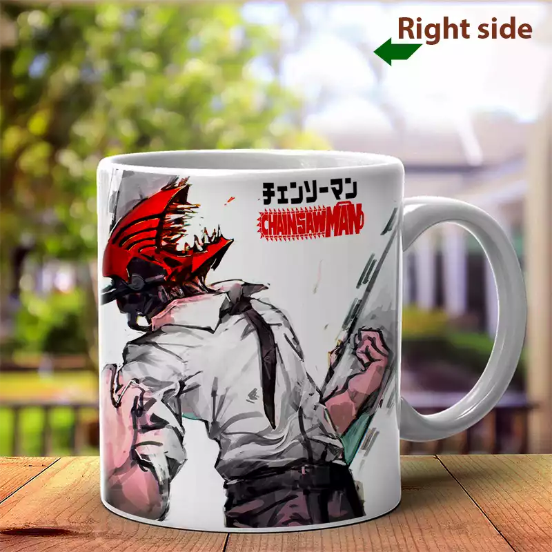Décoration Mug Céramique Anime Chainsawman Tasse Goblet Denji Utilisation Chaud / Froid