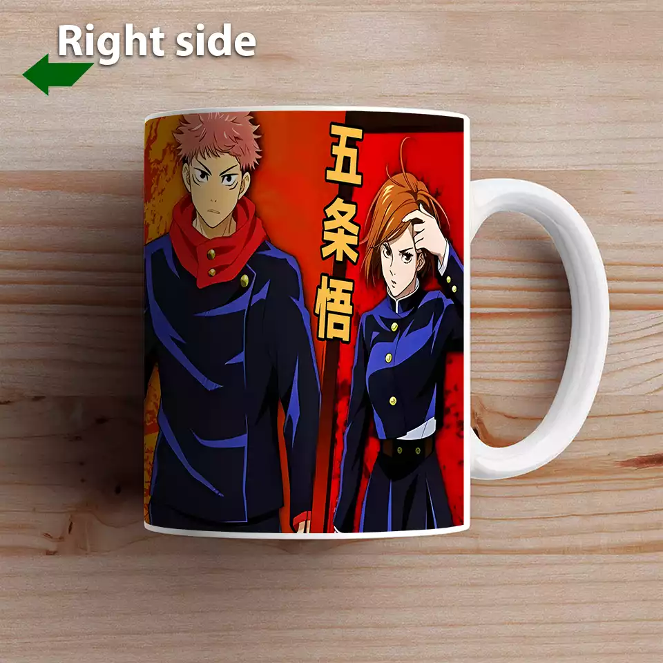 Anime Tasse Goblet Mug Céramique Décoration Jujutsu Kaisen Utilisation Chaud / Froid – Image 2