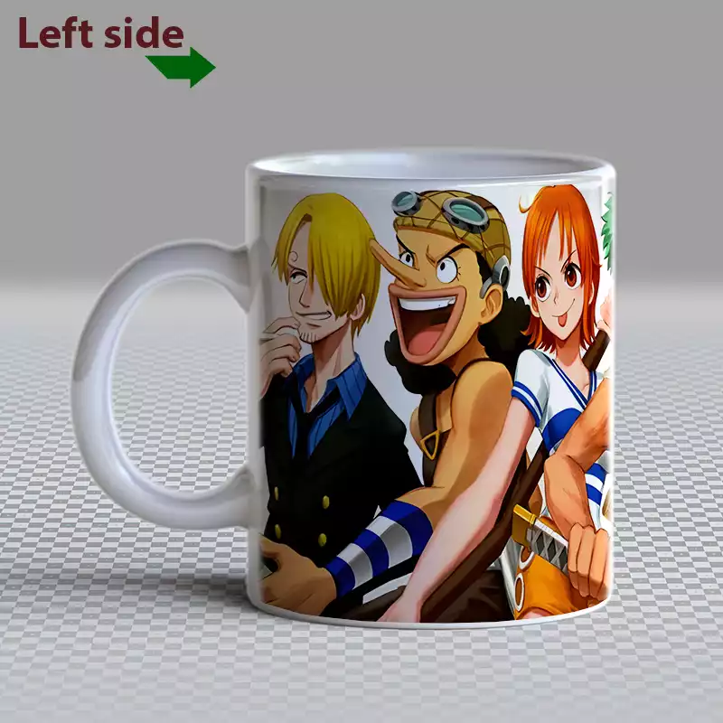 MUG Céramique Luffy Zoro Nami Usopp Sanji Anime One Piece Tasse Goblet - Utilisation Chaud / Froid et Décoration – Image 2