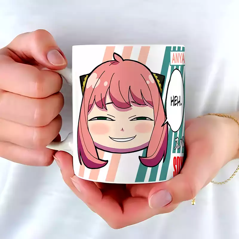 MUG Céramique Anya Anime Spy x Family Tasse Goblet - Utilisation Chaud / Froid et Décoration – Image 2