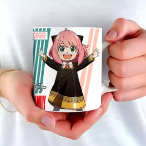 MUG Céramique Anya Anime Spy x Family Tasse Goblet - Utilisation Chaud / Froid et Décoration