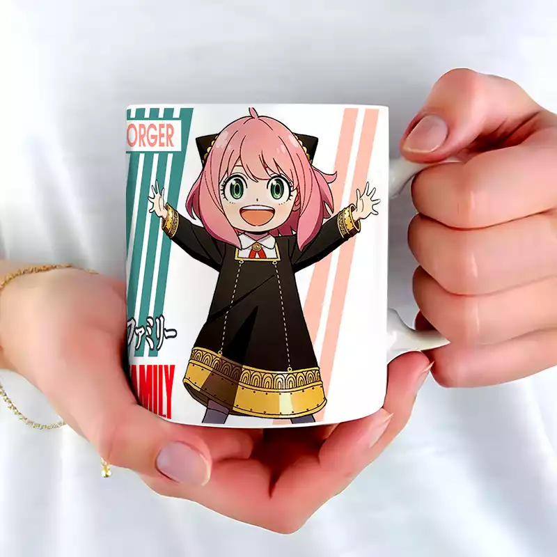 MUG Céramique Anya Anime Spy x Family Tasse Goblet - Utilisation Chaud / Froid et Décoration