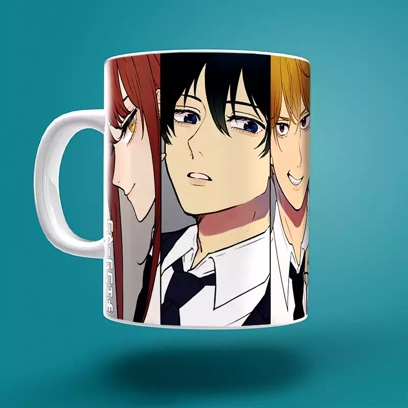 Mug Céramique Décoration Anime Chainsawman Tasse Goblet Denji Utilisation Chaud / Froid – Image 2
