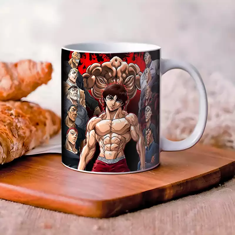 Mug Céramique Décoration Baki Hanma Anime Tasse Goblet Utilisation Chaud / Froid