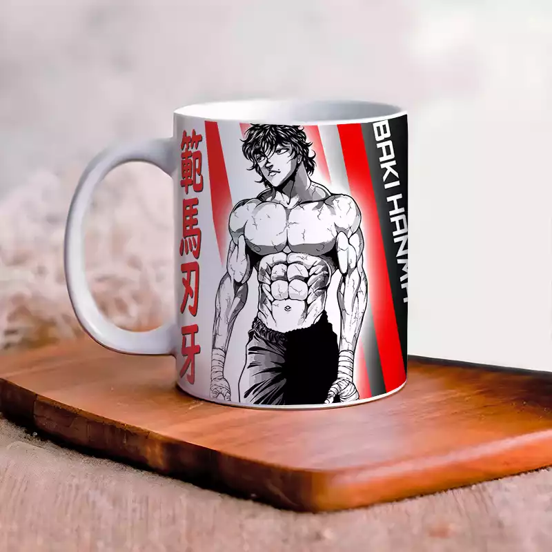 Mug Céramique Décoration Baki Hanma Anime Tasse Goblet Utilisation Chaud / Froid – Image 2