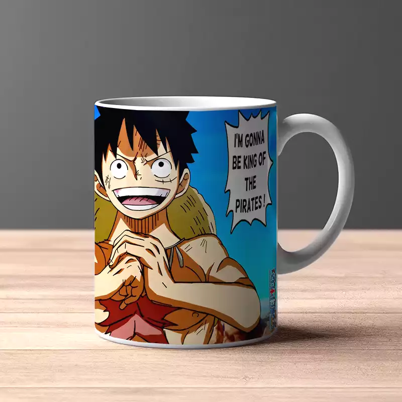 Mug Céramique Décoration Luffy Anime One Piece Tasse Goblet Utilisation Chaud / Froid