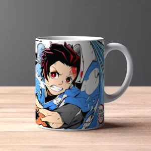 Demon Slayer Mug Céramique Tanjiro Anime Tasse Goblet Utilisation Chaud / Froid et Décoration