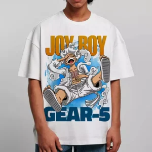 Tshirt One Piece T-shirt Oversize Teshirt Luffy Joy Boy Manga Japan Gear 5 Teeshort
