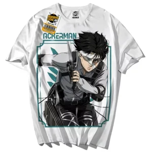 Livaï Ackerman Attack on Titan Tshirt Manga T-shirt Oversize Teshirt Shingeki no kiyojin Anime Japan
