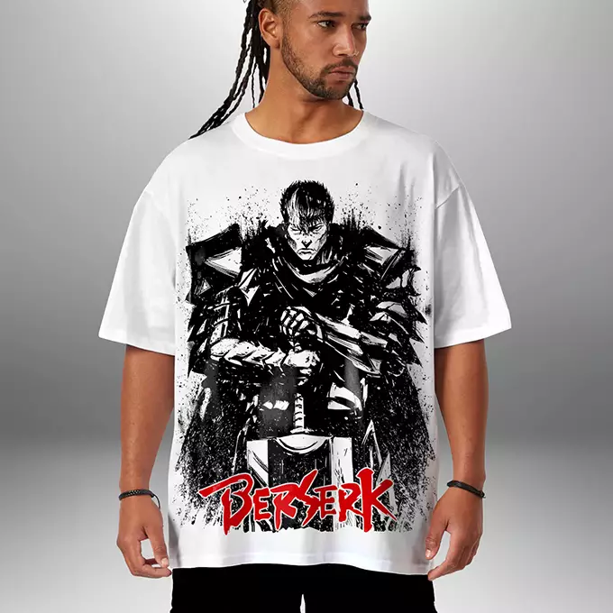 Guts T-shirt Oversize Teshirt Berserk Anime Japan Tshirt Manga