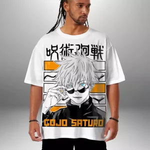 Gojo Satoru Tshirt Manga T-shirt Mode Oversize Teshirt Jujutsu Kaisen Anime Japan Teeshort