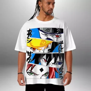 T-shirt Mode Oversize Teshirt Naruto Kakashi Sakura Sasuke Anime Japan Teeshort Manga Tshirt
