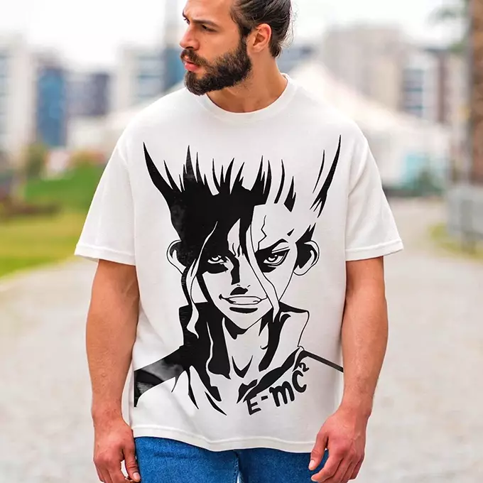 Dr Stone T-shirt Oversize Teshirt Anime Japan Tshirt Manga – Image 5