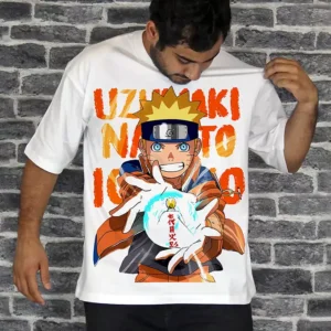T-shirt Mode Oversize Teshirt Naruto Uzumaki Anime Japan Teeshort Manga Tshirt