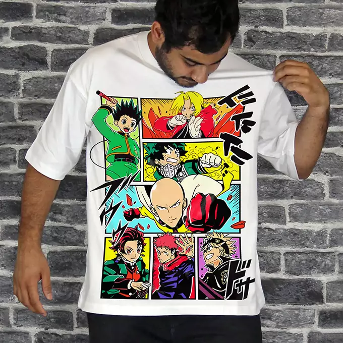 T-shirt (Greatest Anime) Oversize Teshirt Anime Japan Tshirt Manga – Image 3