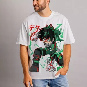izuku midoriya T-shirt Oversize Teshirt Anime Japan Tshirt My Hero Academia Manga