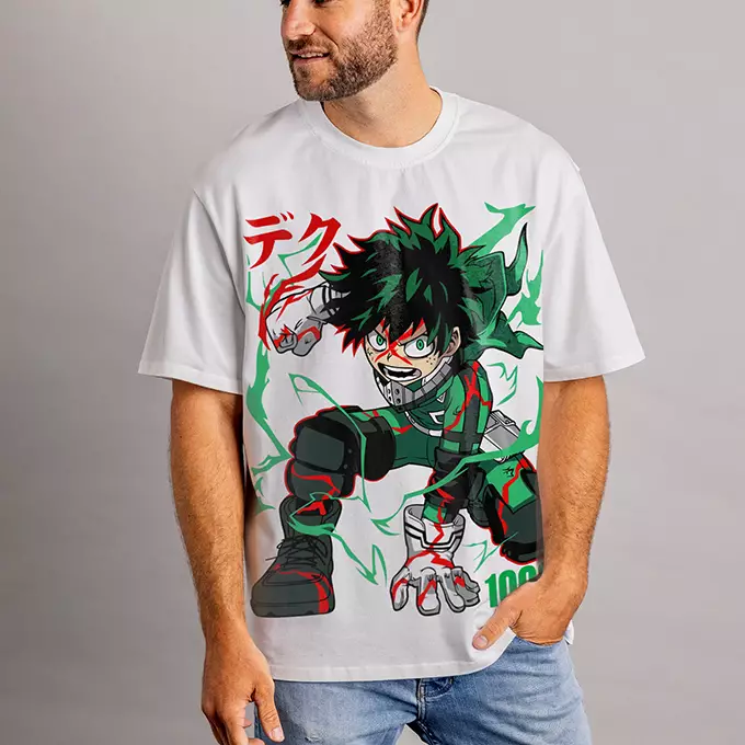 izuku midoriya T-shirt Oversize Teshirt Anime Japan Tshirt My Hero Academia Manga