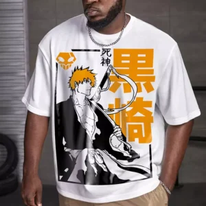 Tshirt Manga Bleach T-shirt Hollow ichigo Oversize Teshirt Anime Japan