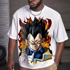 Vegeta Teshirt Anime Manga Japan Teeshort Dragon Ball T-shirt Oversize Tshirt
