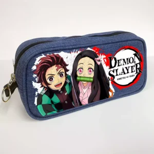 Demon Slayer Trousse Scolaire Anime Manga Multifonction Pencil Case Tanjiro - Nezuko