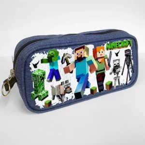 Jeux Video Minecraft Trousse Scolaire Gaming Multifonction Pencil Case