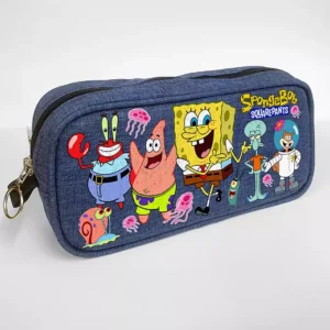 Cartoon SpongBob Squarepants Trousse Scolaire Dessin animé Multifonction Pencil Case